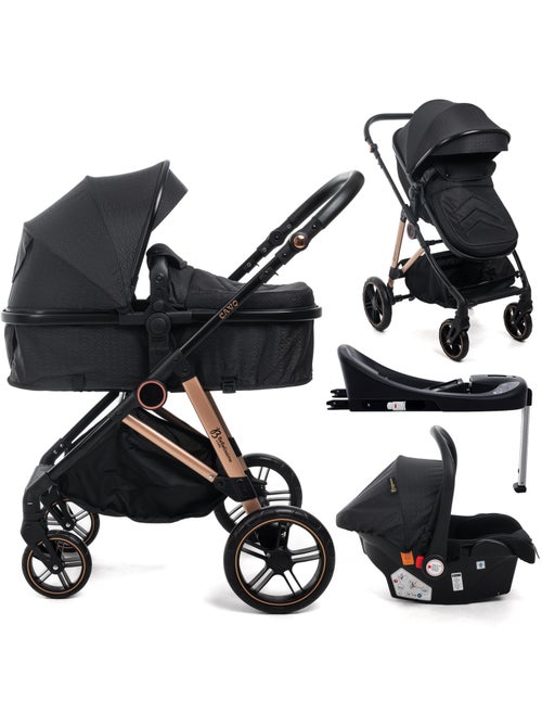 Bebelissimo - 3-in-1 trio-combinatiekinderwagen - autostoeltje 0+ iris – isofix-basis - Kiabi Bebelissimo - 3-in-1 trio-combinatiekinderwagen - autostoeltje 0+ iris – isofix-basis - Kiabi