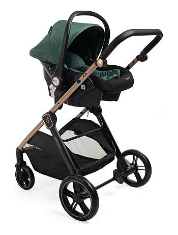Bebelissimo - 3-in-1 trio-combinatiekinderwagen - autostoeltje 0+ iris – reiswieg