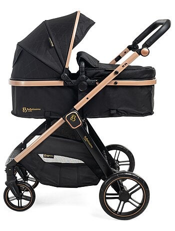 Bebelissimo - 3-in-1 trio-combinatiekinderwagen - autostoeltje 0+ iris – reiswieg