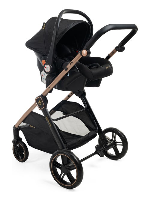 Bebelissimo - 3-in-1 trio-combinatiekinderwagen - autostoeltje 0+ iris – reiswieg - Kiabi Bebelissimo - 3-in-1 trio-combinatiekinderwagen - autostoeltje 0+ iris – reiswieg - Kiabi