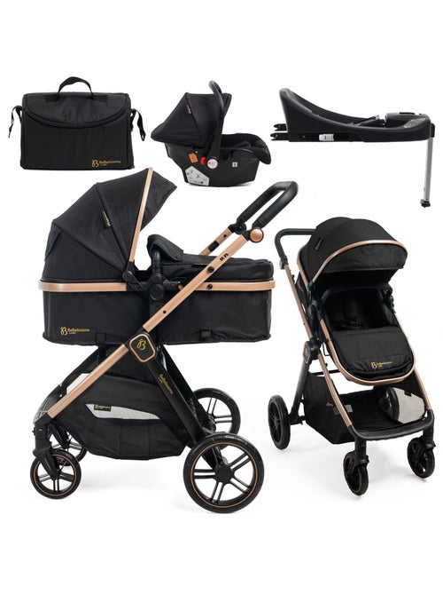 Bebelissimo - 3-in-1 trio-combinatiekinderwagen – autostoeltje 0+ iris – isofix-basis - Kiabi Bebelissimo - 3-in-1 trio-combinatiekinderwagen – autostoeltje 0+ iris – isofix-basis - Kiabi