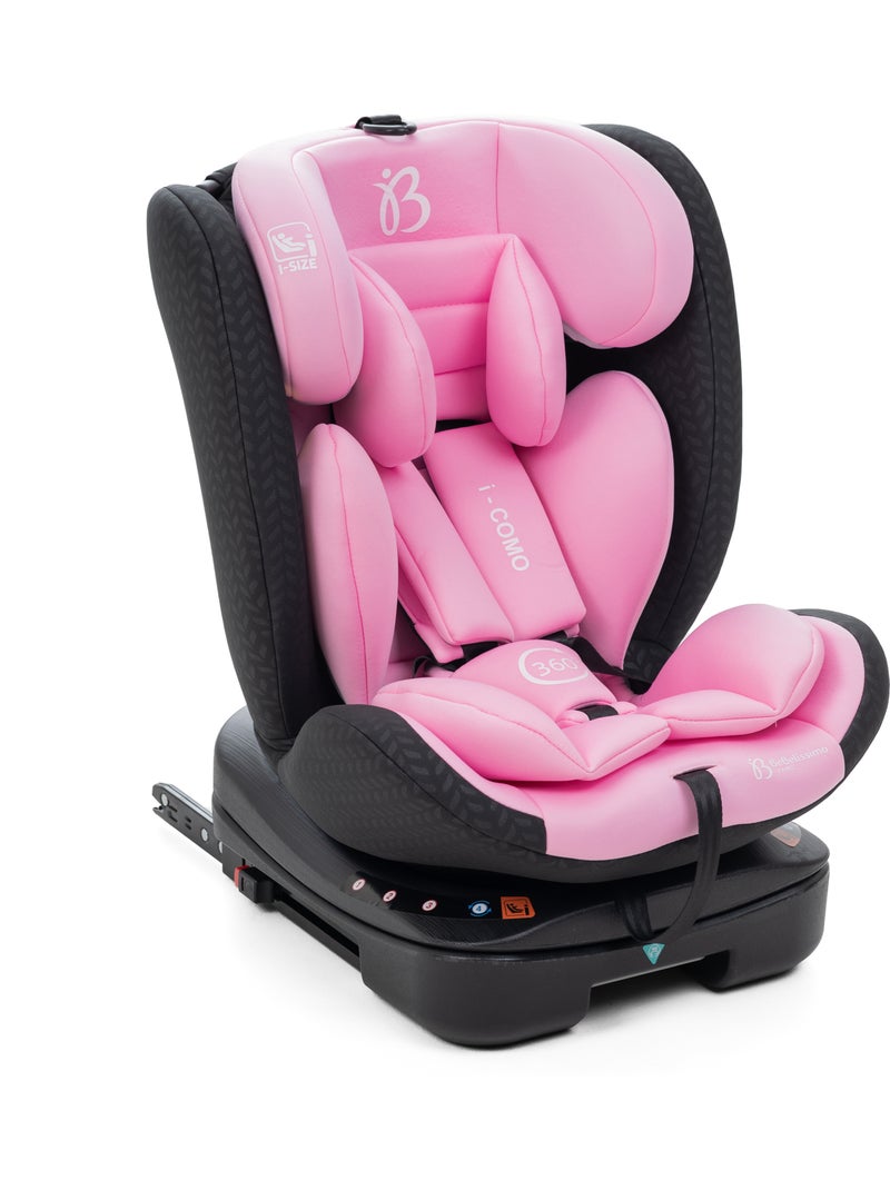 Bebelissimo - autostoeltje met isofix - 360° draaibaar - 40-150 cm - 0-36 kg i-como Roze - Kiabi