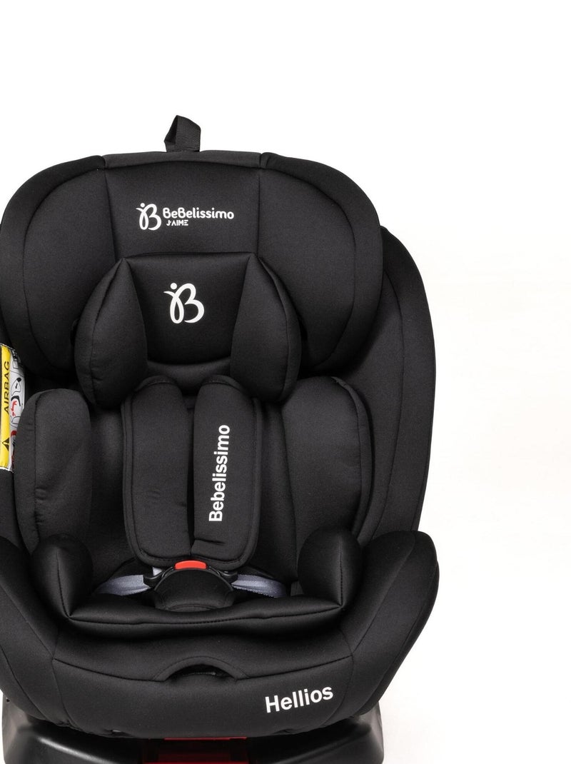 Bebelissimo - isofix-autostoeltje - 360° draaibaar - groep 0+/1/2/3 - (0-36 kg) - hellios plus Zwart - Kiabi