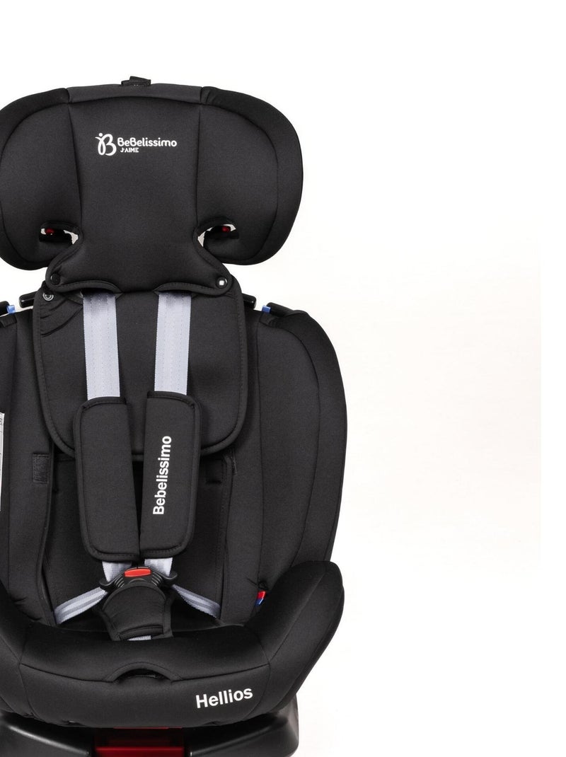 Bebelissimo - isofix-autostoeltje - 360° draaibaar - groep 0+/1/2/3 - (0-36 kg) - hellios plus Zwart - Kiabi