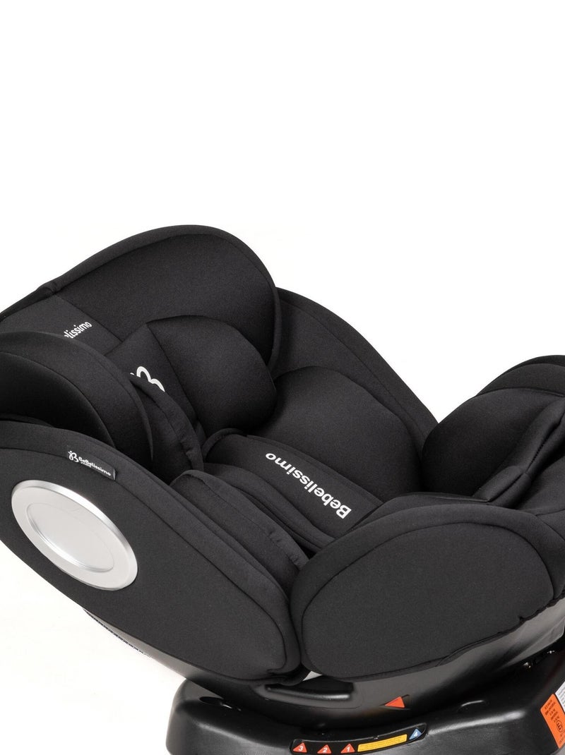 Bebelissimo - isofix-autostoeltje - 360° draaibaar - groep 0+/1/2/3 - (0-36 kg) - hellios plus Zwart - Kiabi