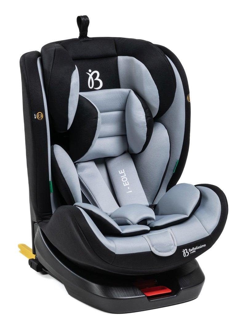 Bebelissimo - isofix-autostoeltje - 360° draaibaar - groep 0+/1/2/3 - (0-36 kg) - i-eole Antracietgrijs - Kiabi