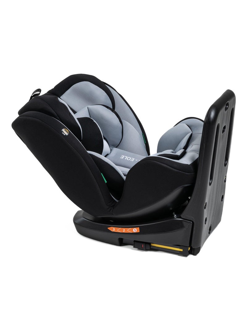 Bebelissimo - isofix-autostoeltje - 360° draaibaar - groep 0+/1/2/3 - (0-36 kg) - i-eole Antracietgrijs - Kiabi