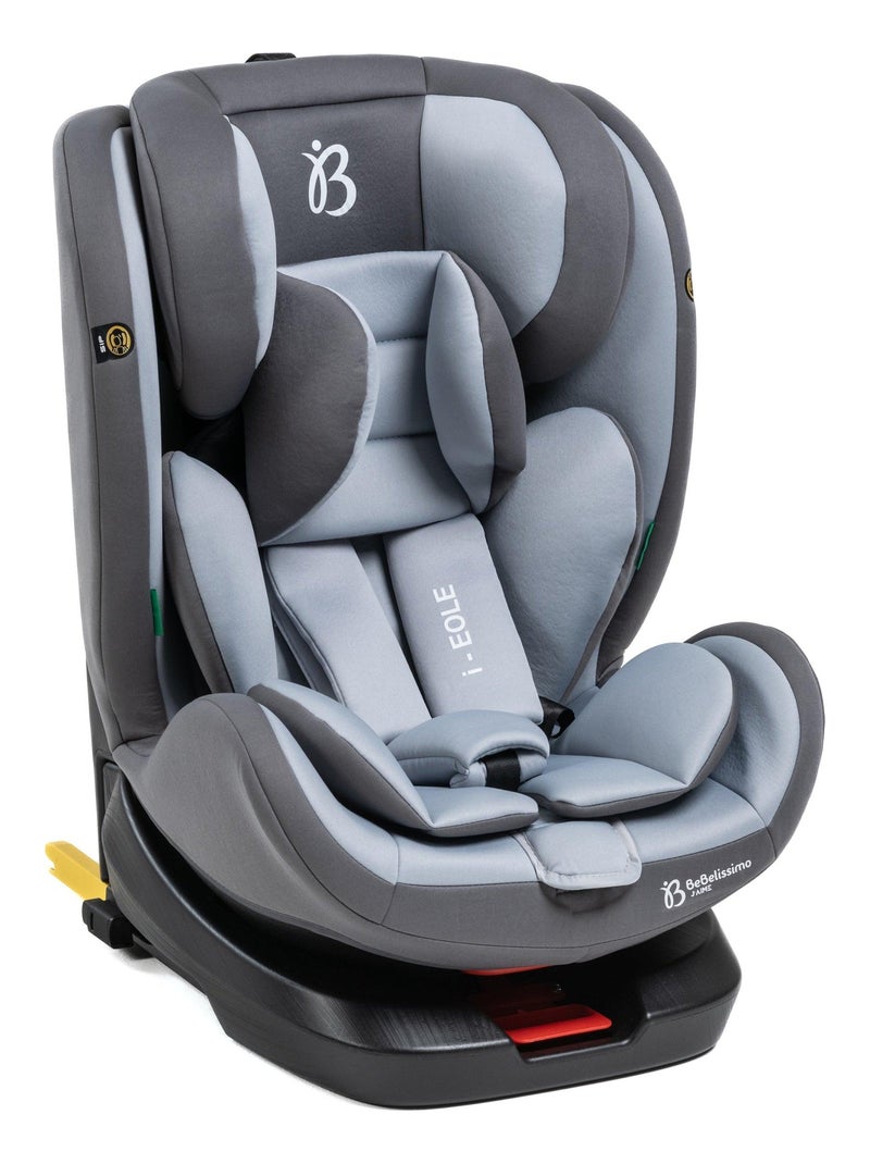 Bebelissimo - isofix-autostoeltje - 360° draaibaar - groep 0+/1/2/3 - (0-36 kg) - i-eole Grijs - Kiabi