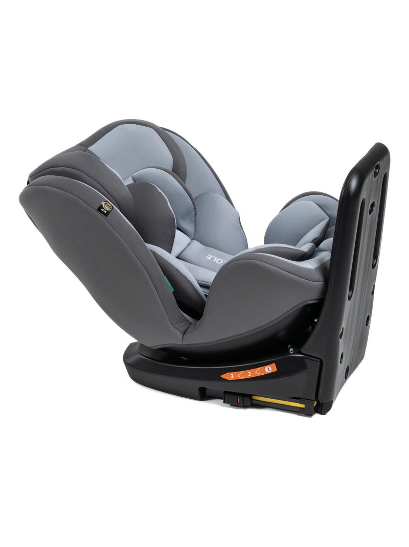 Bebelissimo - isofix-autostoeltje - 360° draaibaar - groep 0+/1/2/3 - (0-36 kg) - i-eole Grijs - Kiabi