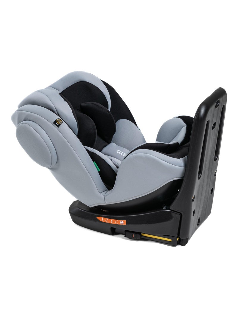 Bebelissimo - isofix-autostoeltje - 360° draaibaar - groep 0+/1/2/3 - (0-36 kg) - i-leto Antracietgrijs - Kiabi