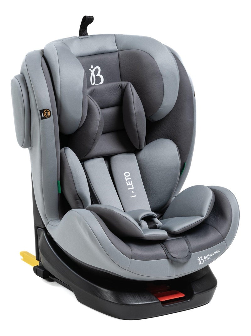 Bebelissimo - isofix-autostoeltje - 360° draaibaar - groep 0+/1/2/3 - (0-36 kg) - i-leto Grijs - Kiabi