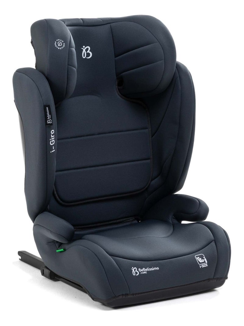 Bebelissimo  - isofix-autostoeltje - i-size-verhogingskussen  - 100-150 cm - i-giro Antracietgrijs - Kiabi