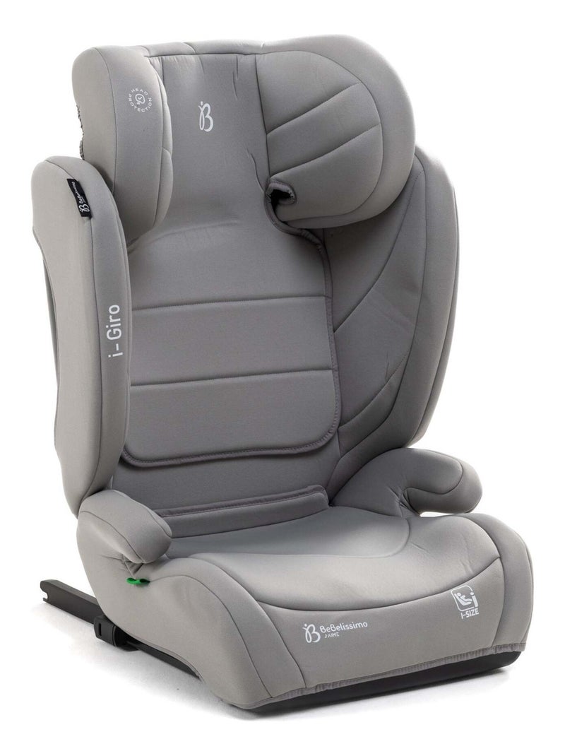 Bebelissimo  - isofix-autostoeltje - i-size-zitverhoger  - 100-150 cm - i-giro Zilvergrijs - Kiabi