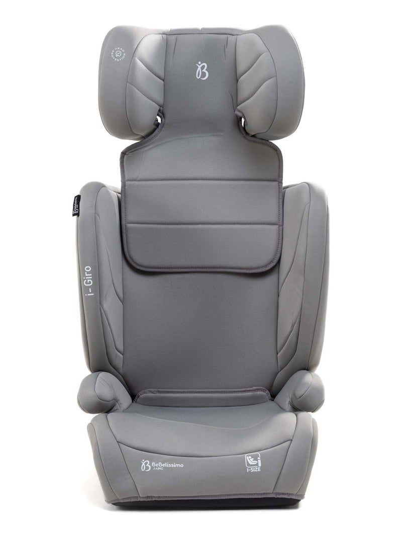 Bebelissimo  - isofix-autostoeltje - i-size-zitverhoger  - 100-150 cm - i-giro Zilvergrijs - Kiabi