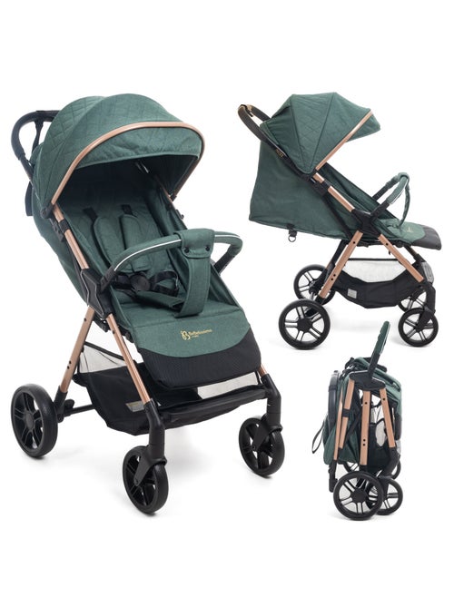 Bebelissimo - poussette bébé canne ultra compacte - noix - Kiabi