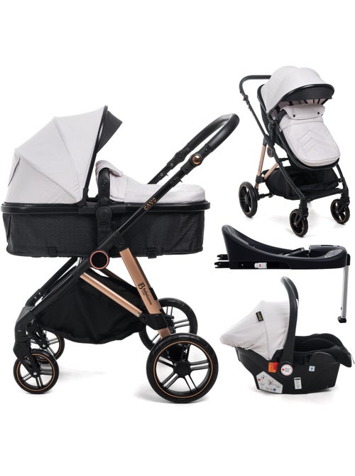 BEBELISSIMO - Poussette combinée trio 3 en 1 - siège auto 0+ IRIS – base Isofix - Kiabi