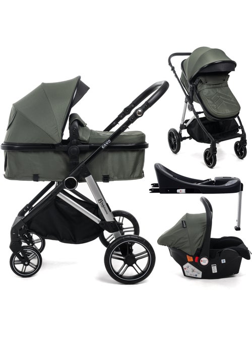BEBELISSIMO - Poussette combinée trio 3 en 1 - siège auto 0+ IRIS – base Isofix - Kiabi