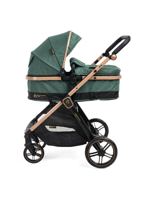 Bebelissimo - poussette combinée trio 3 en 1 - siège auto 0+ iris – base isofix - Kiabi