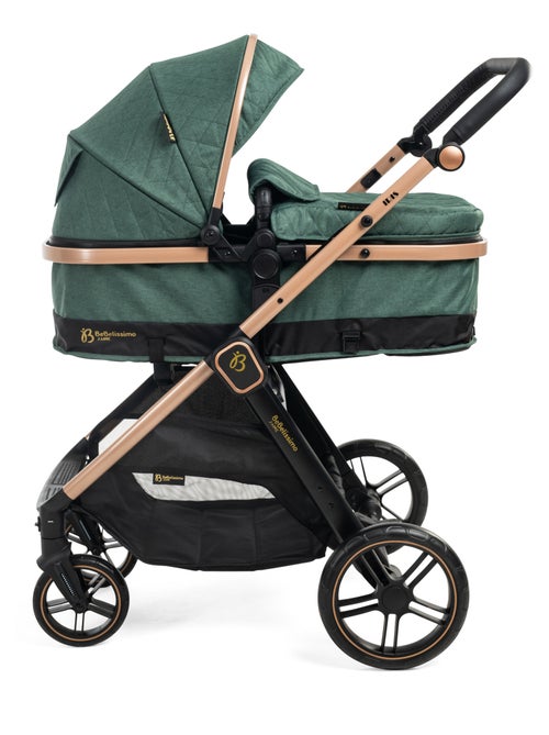 BEBELISSIMO - Poussette combinée trio 3 en 1 - siège auto 0+ IRIS – nacelle - Kiabi