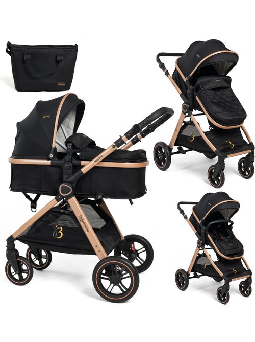 Bebelissimo - poussette transformable - combinée - 2 en 1 - poids 0-22kg - nicea - Kiabi