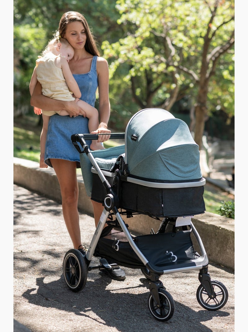 Bebelissimo - poussette transformable - combinée - 2 en 1 - poids 0-22kg - nicea Rose - Kiabi