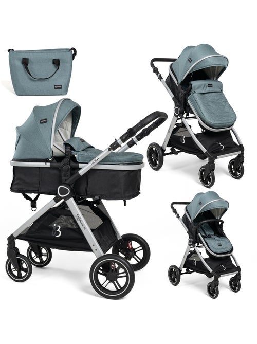 Bebelissimo - poussette transformable - combinée - 2 en 1 - poids 0-22kg - nicea - Kiabi