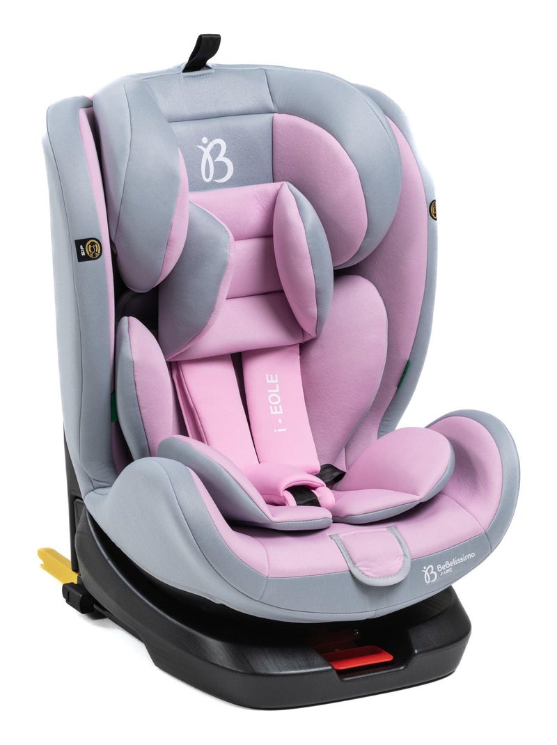 BEBELISSIMO - Siège auto Isofix - pivotant 360 ° - groupe 0+/1/2/3 - (0-36kg) - i-EOLE Rose - Kiabi
