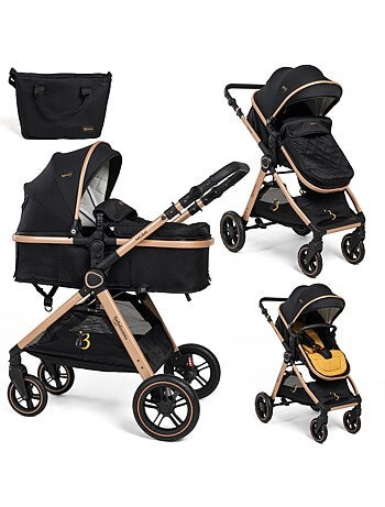Bebelissimo - verstelbare buggy - combinatiebuggy - 2-in-1 - gewicht 0-22 kg - nicea