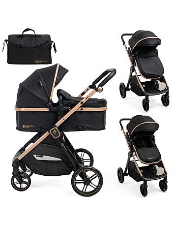 Bebelissimo - verstelbare kinderwagen - combinatie - 2-in-1 - gewicht 0-22 kg - iris
