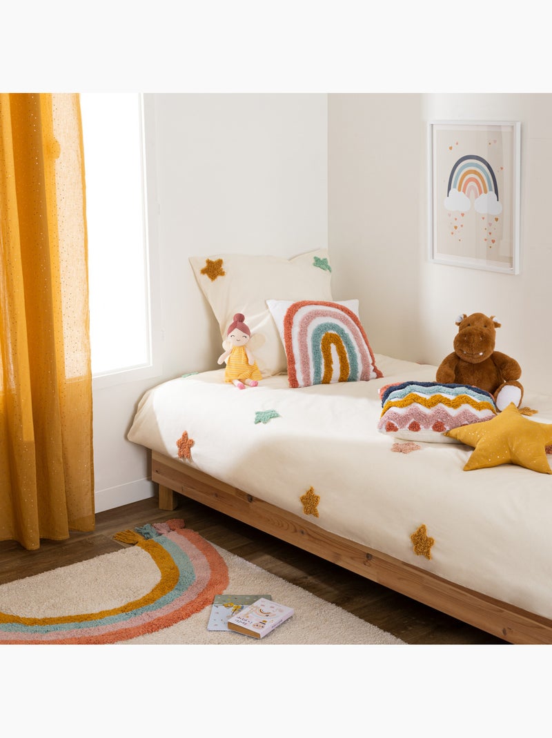 Beddengoed met getufte ster Multicolor - Kiabi
