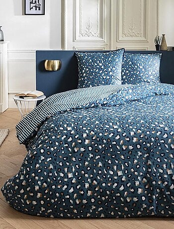 Beddengoed set 2-persoons 'MILOU' katoen omkeerbaar luipaardprint – Future Home