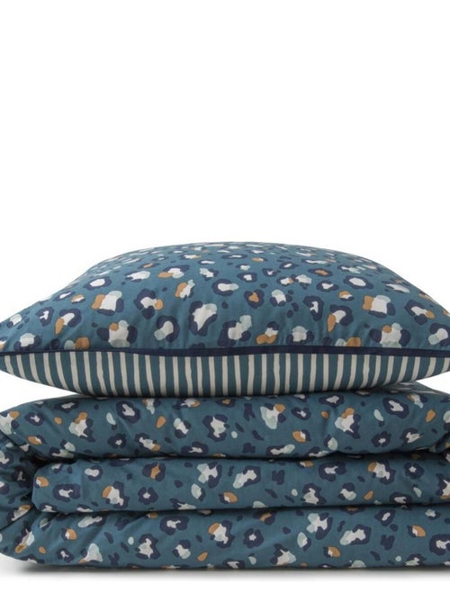 Beddengoed set 2-persoons 'MILOU' katoen omkeerbaar luipaardprint – Future Home - Kiabi