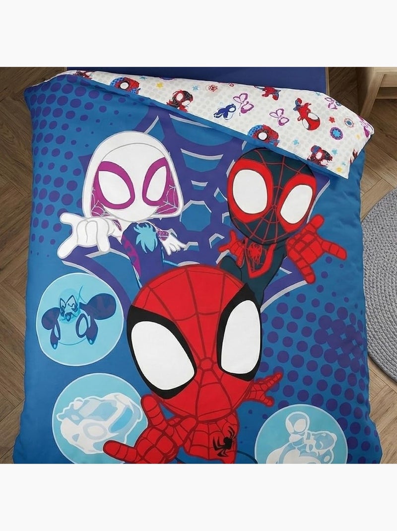 Beddengoed van katoen aymax spiderman Blauw - Kiabi