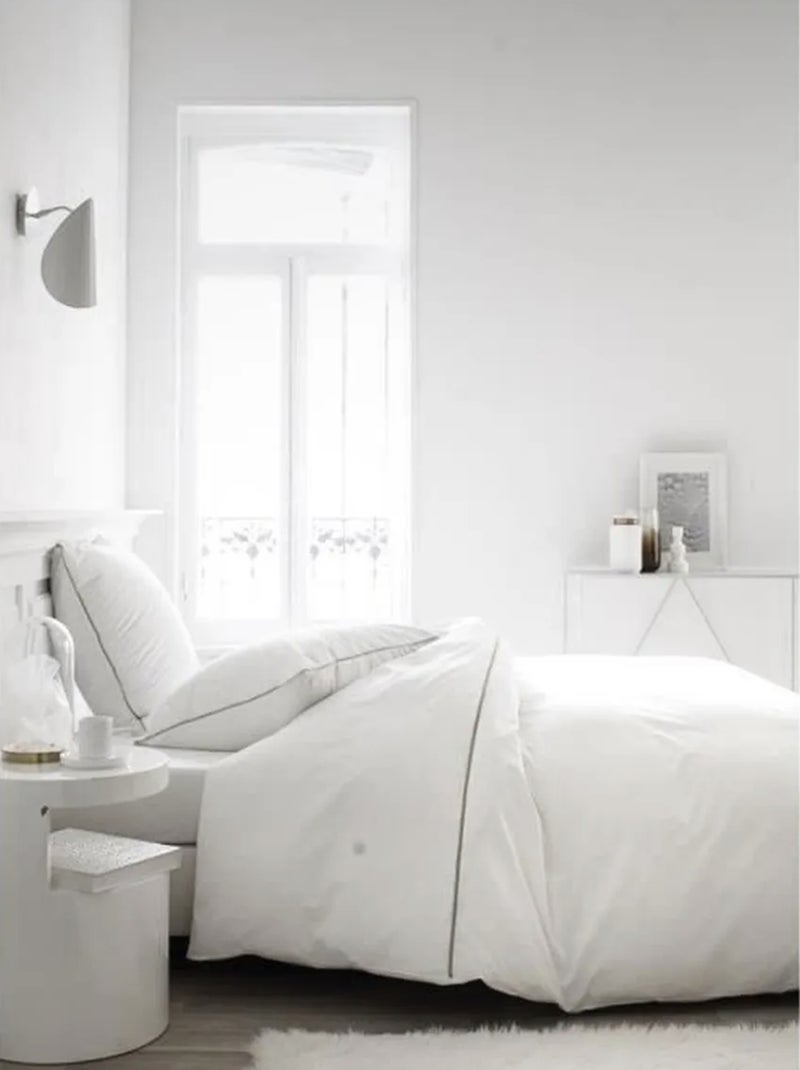 Beddengoed van Katoen Luxury Lace PROMO LINGE Wit - Kiabi