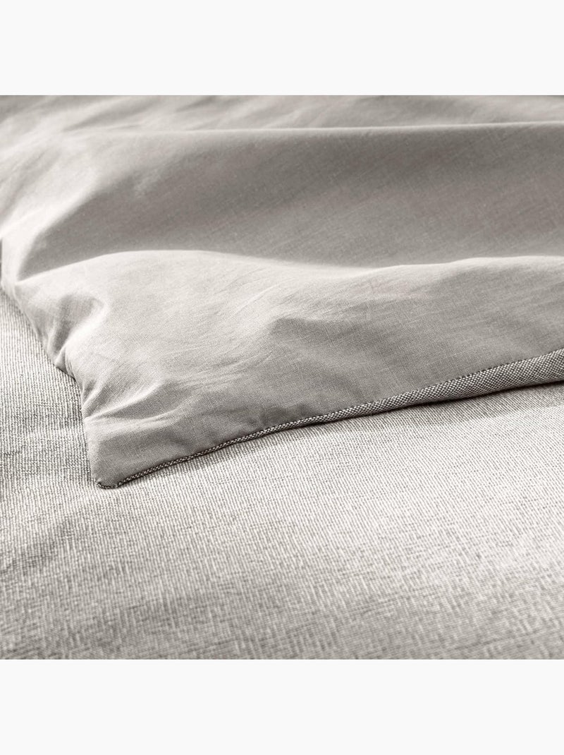Beddengoed van Katoen Meline PROMO LINGE Antracietgrijs - Kiabi