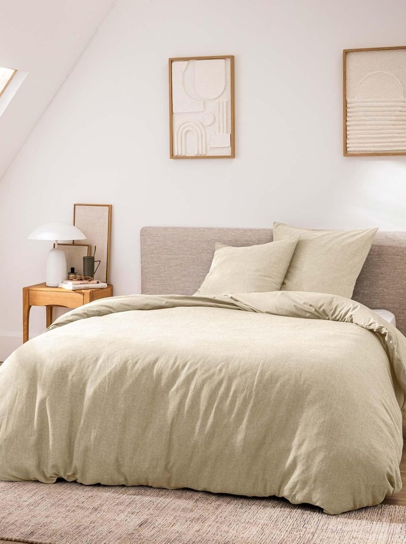 Beddengoed van Katoen Meline PROMO LINGE Beige - Kiabi