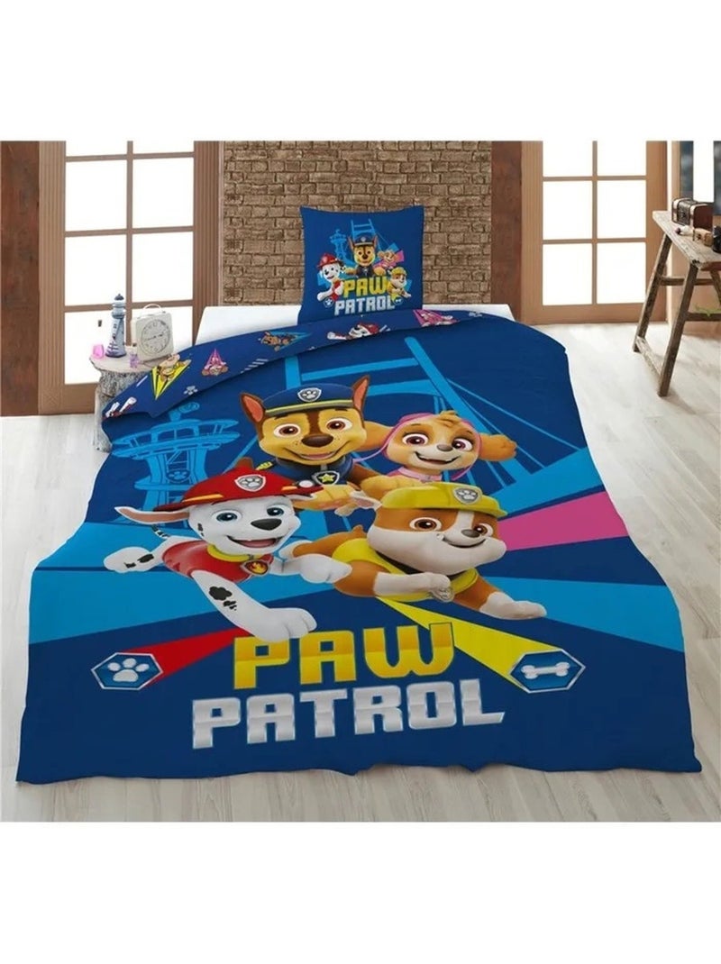 Beddengoed van katoen pat’ patrouille aymax Blauw - Kiabi