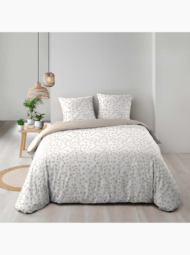 Beddengoed van katoen violette douceur d'intérieur Grijsbeige - Kiabi