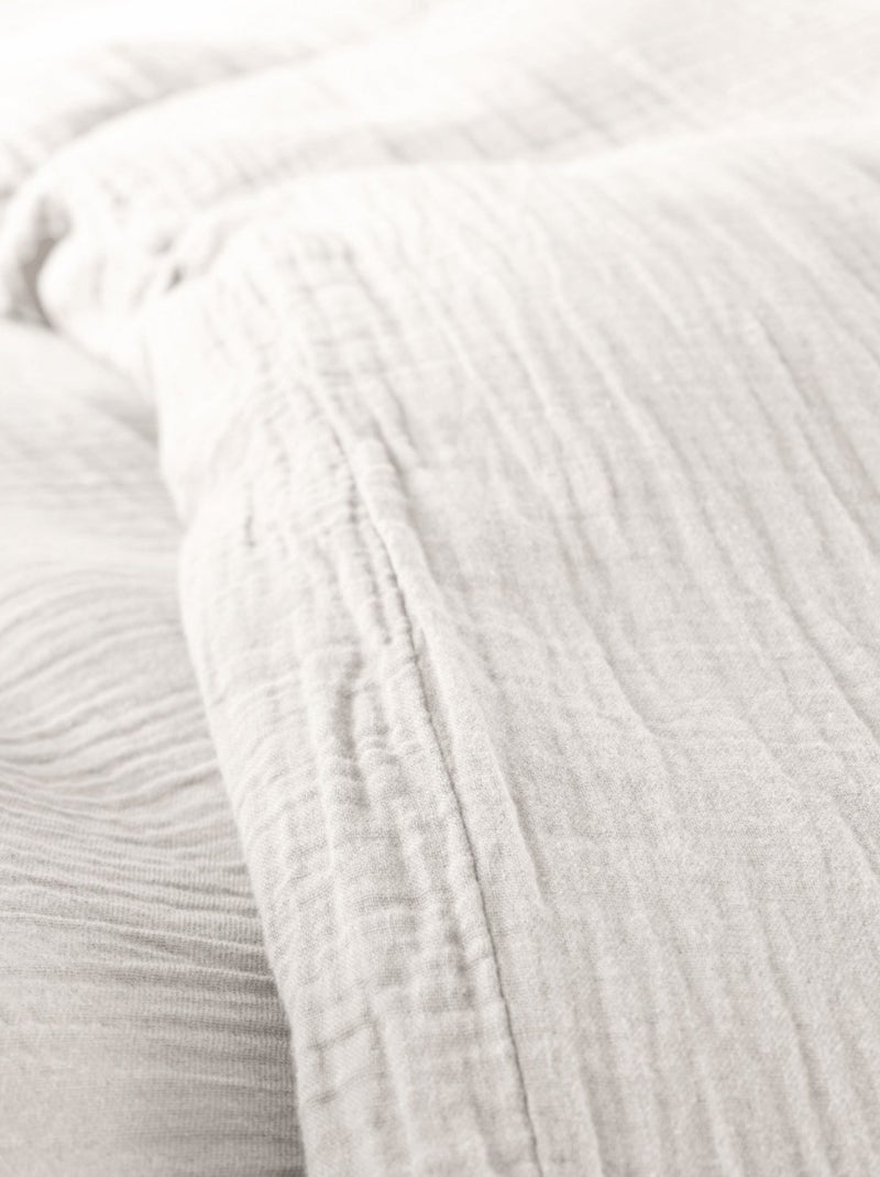 Beddengoed van katoenen gaas Alia PROMO LINGE Wit - Kiabi