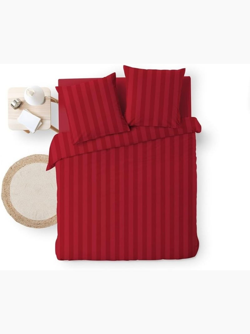 Beddengoed van microvezel cléo douceur d'intérieur Rood - Kiabi