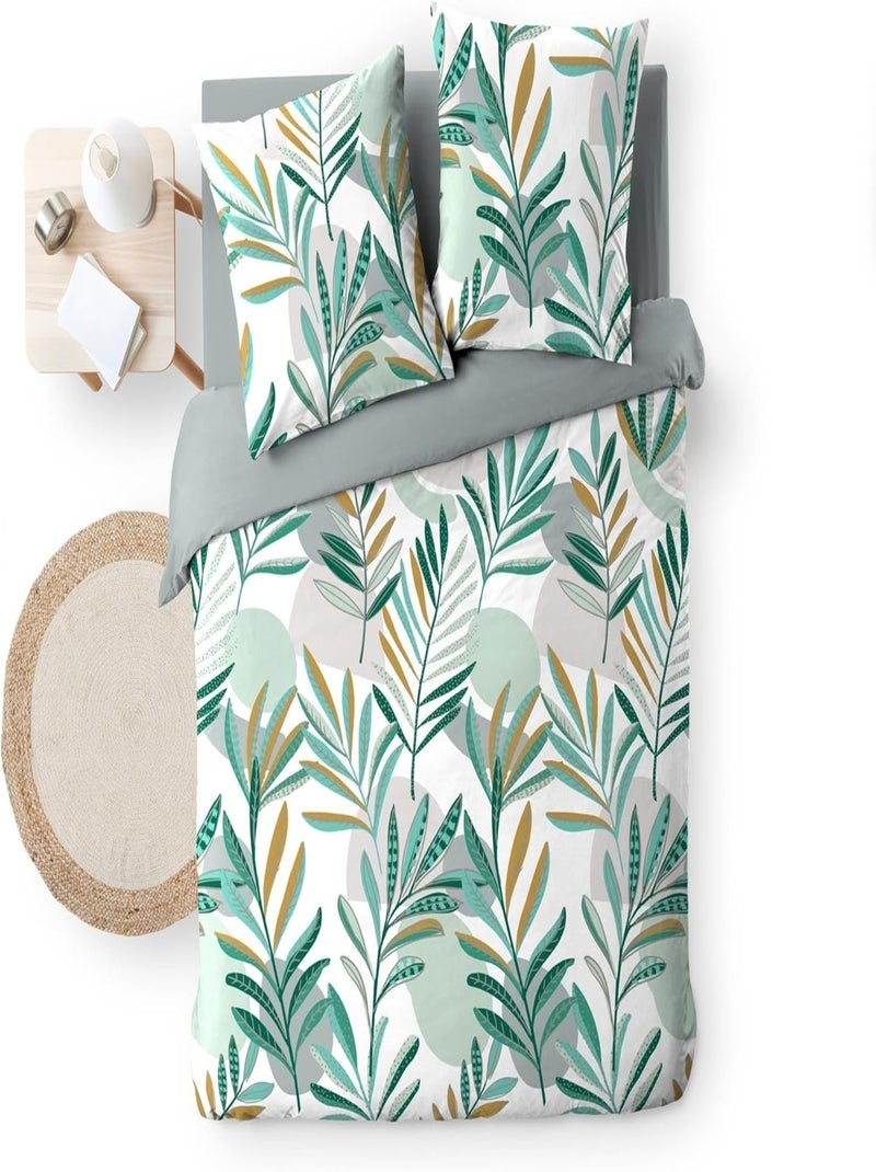 Beddengoed van Microvezel Louna Douceur d'Intérieur Groen - Kiabi