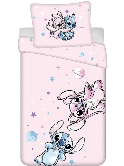 Beddengoedset 140 cm x 200 cm 100% katoen Lilo & Stitch - Kiabi