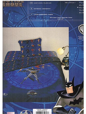 Beddengoedset 'Batman' van katoen – Dekbedovertrek 160x210 cm, kussensloop 65x100 cm