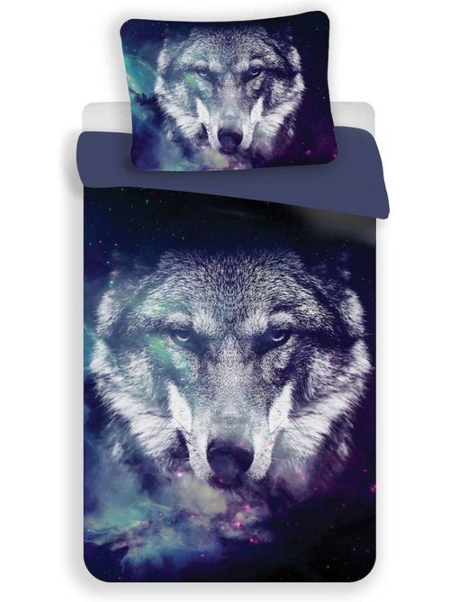 Beddengoedset 'COFI' thema wolf – Hoes + kussensloop 140x200 + 70x90 - Kiabi Beddengoedset 'COFI' thema wolf – Hoes + kussensloop 140x200 + 70x90 - Kiabi