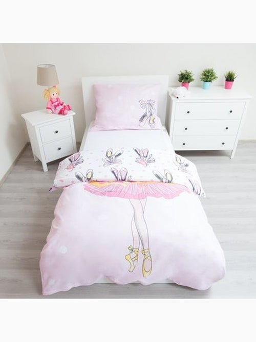 Beddengoedset Danseuse Ballerine 140x200 cm - Dekbedovertrek kinderen - Kiabi Beddengoedset Danseuse Ballerine 140x200 cm - Dekbedovertrek kinderen - Kiabi