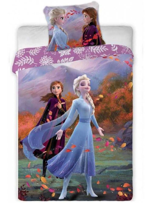 Beddengoedset Disney Frozen 140x200 cm - Dekbedovertrek kinderen - Kiabi