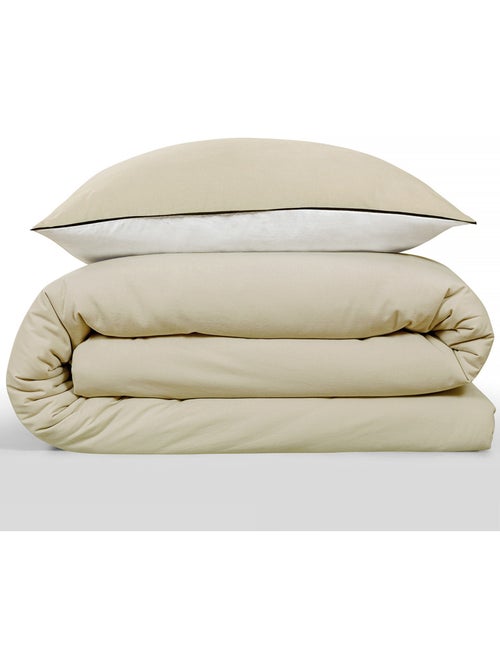 Beddengoedset dubbel bicolour met knoopsluiting Vicky – Future Home - Kiabi Beddengoedset dubbel bicolour met knoopsluiting Vicky – Future Home - Kiabi