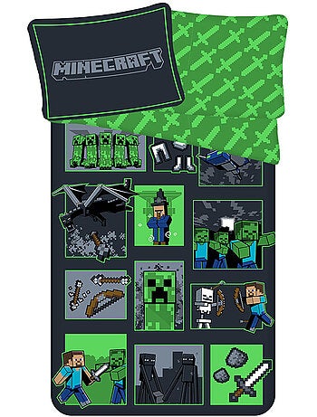 Beddengoedset Minecraft Survival Mode 140x200 cm - Dekbedovertrek kinderen