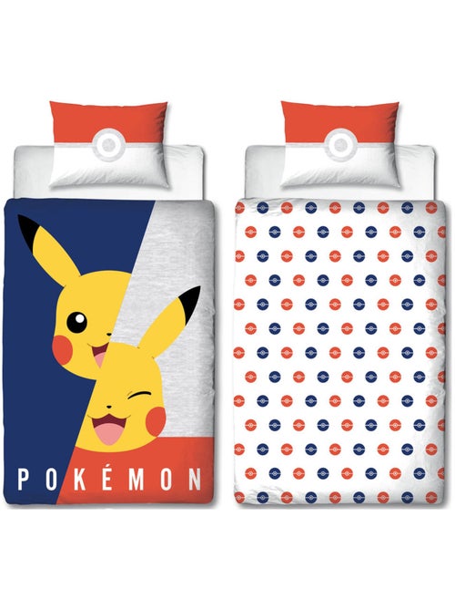 Beddengoedset omkeerbaar 'Pokémon' Pikachu bedrukt – Pokémon - Kiabi