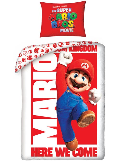 Beddengoedset Super Mario Bros film 100% katoen 140x200 - Kiabi